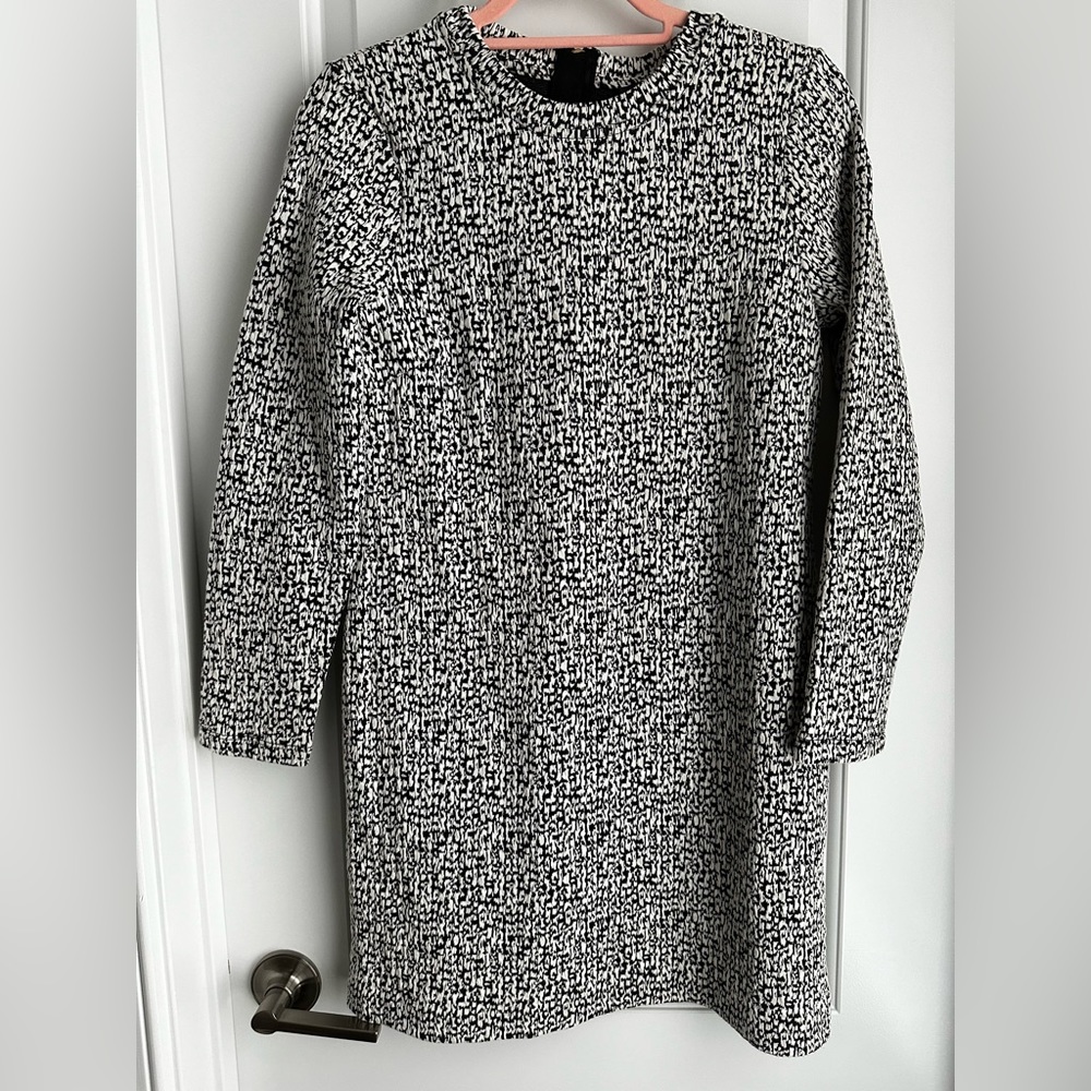 Banana Republic Black and White Sweater Dress